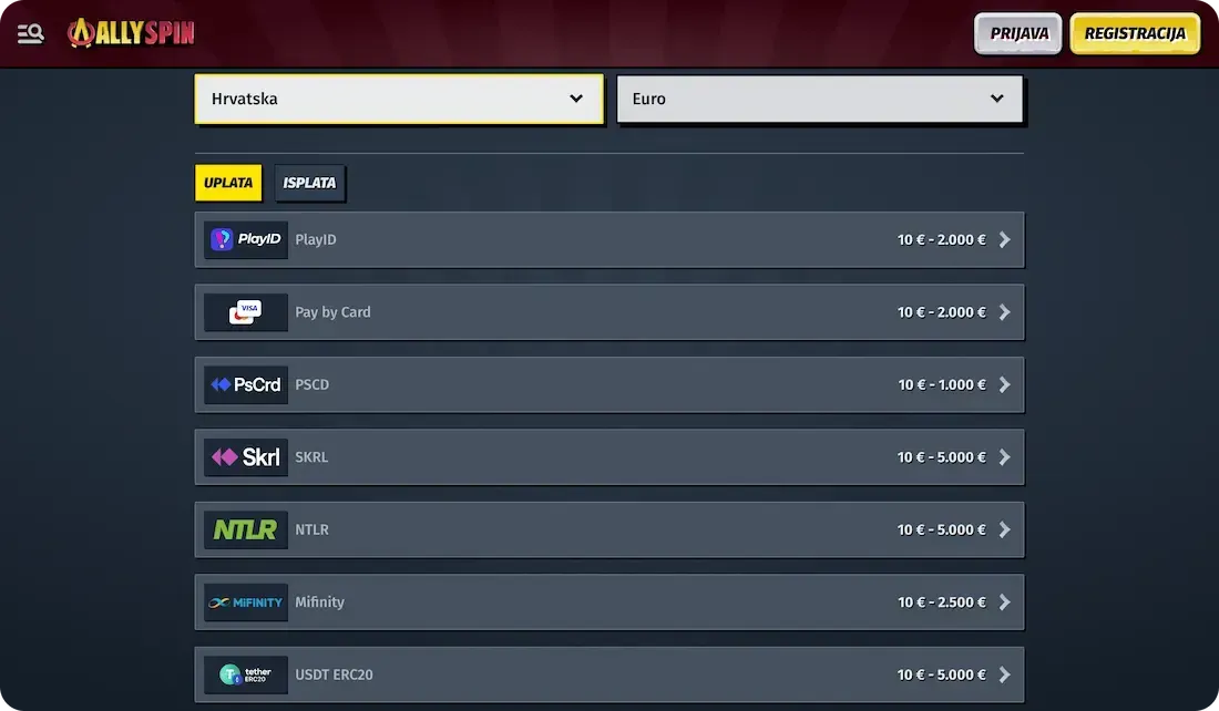 allyspin casino uplate